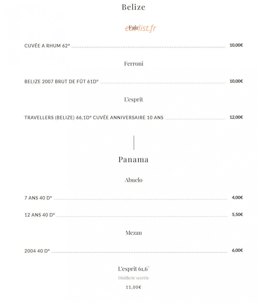 La Table du Loup — carte page 9