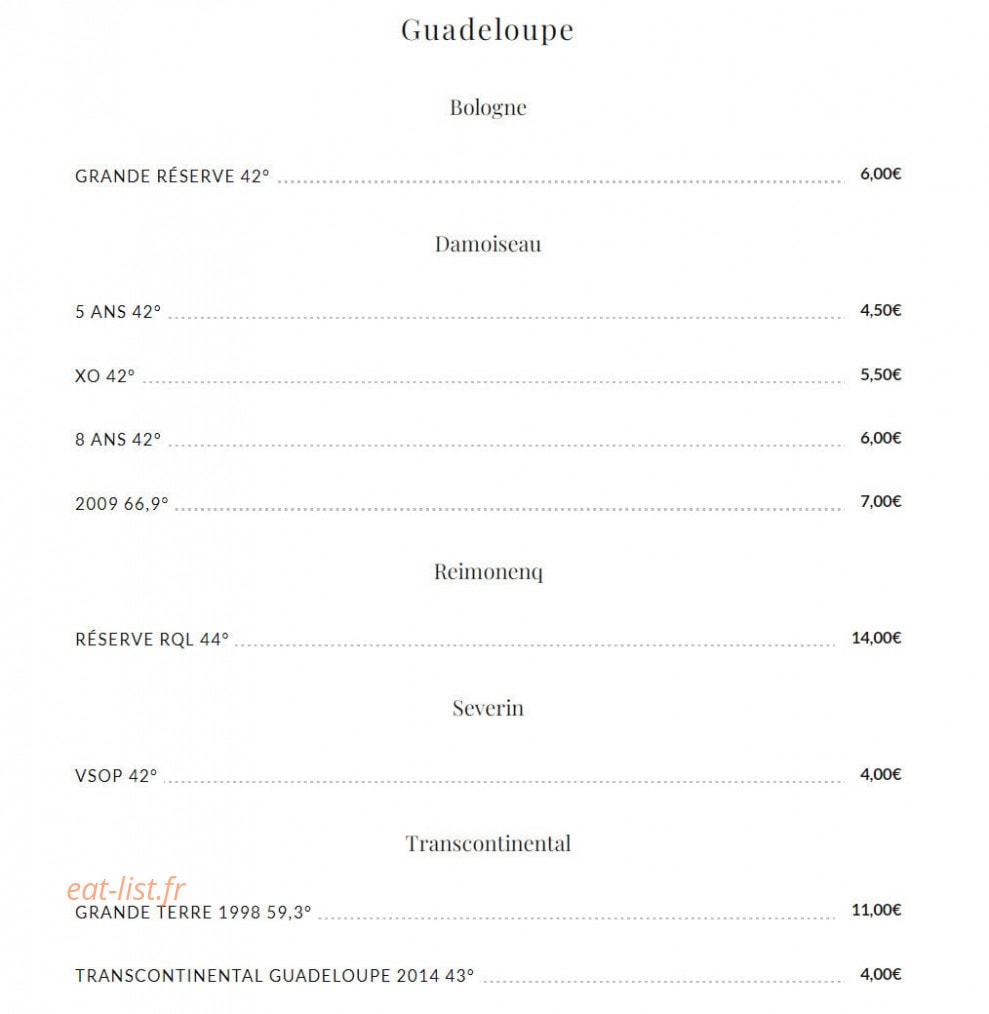 La Table du Loup — carte page 4
