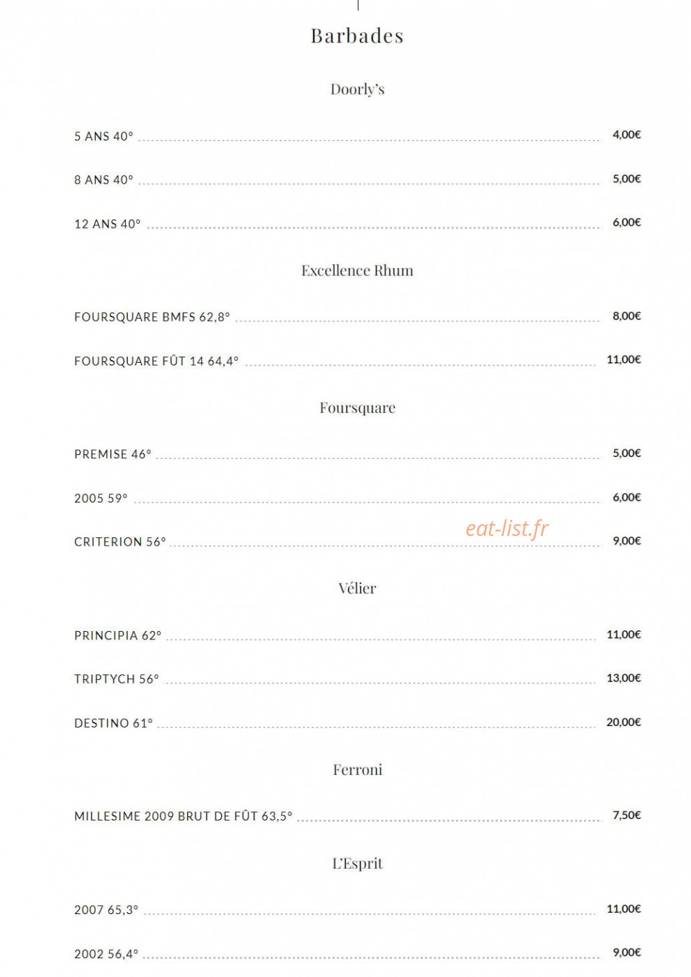 La Table du Loup — carte page 7