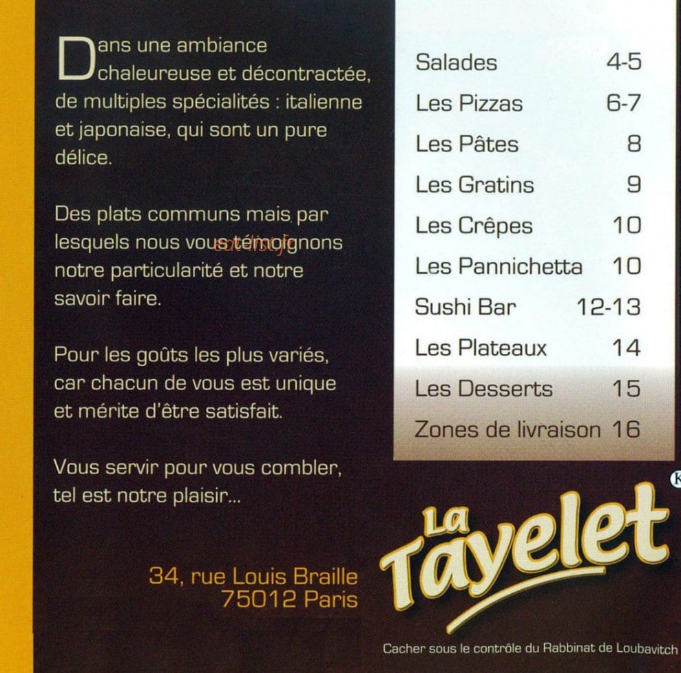 La Tayelet — carte page 2