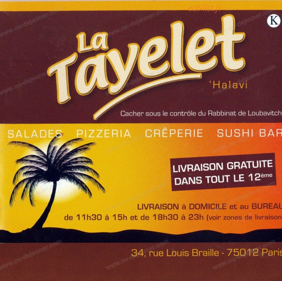 La Tayelet — carte page 1