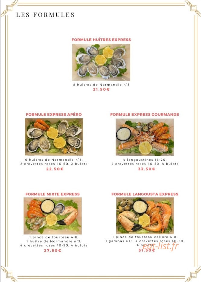 Langousta Bercy — carte page 3
