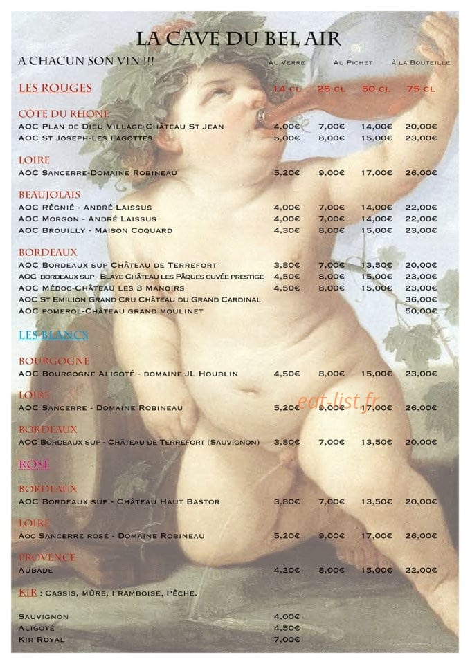 Le Bel Air — carte page 1