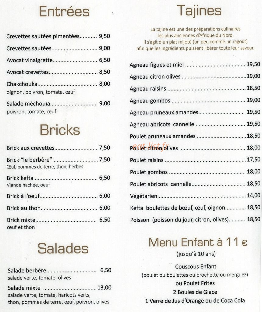 Le Berbère — carte page 1