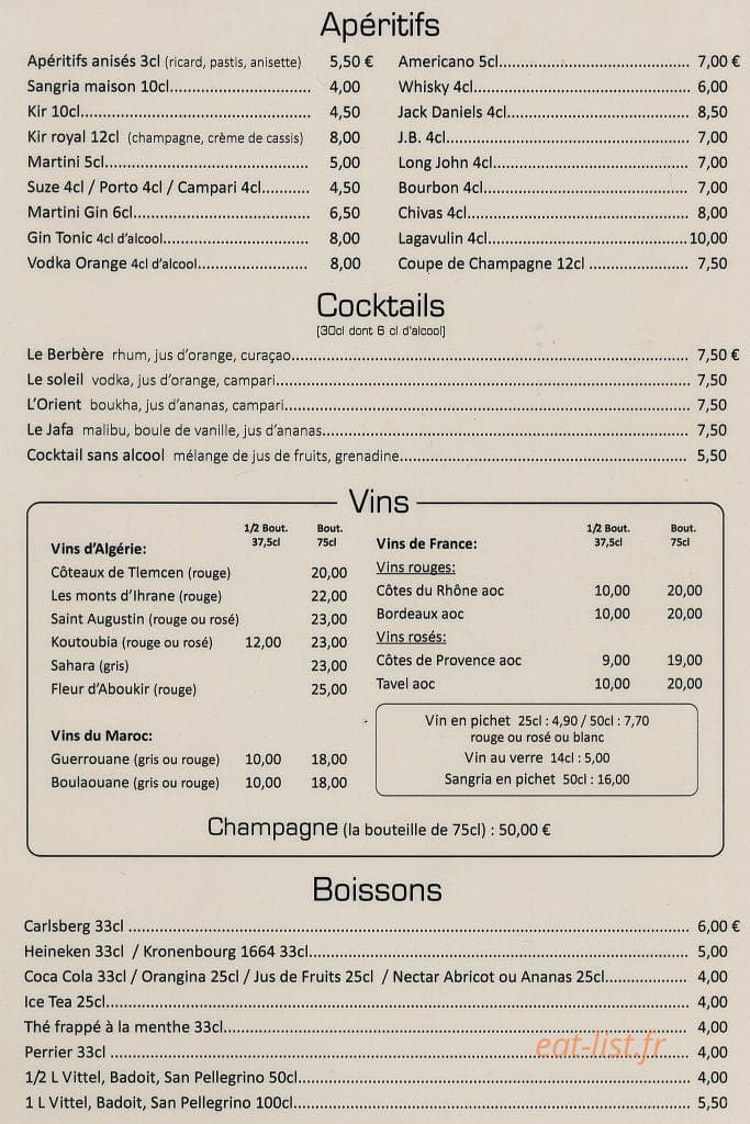 Le Berbère — carte page 3