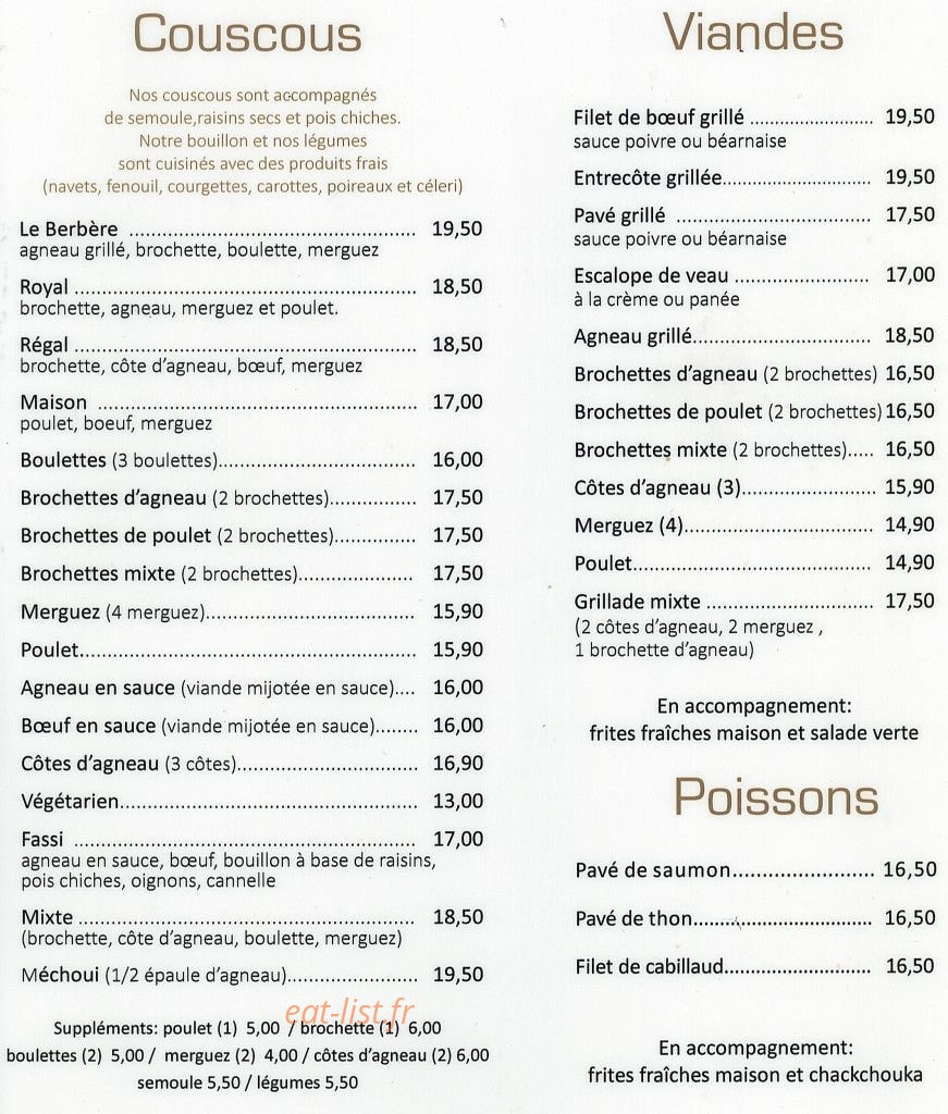 Le Berbère — carte page 2