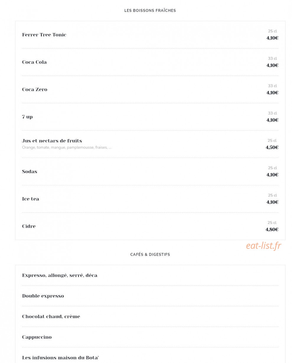 Le Bota'Bastoch — carte page 12