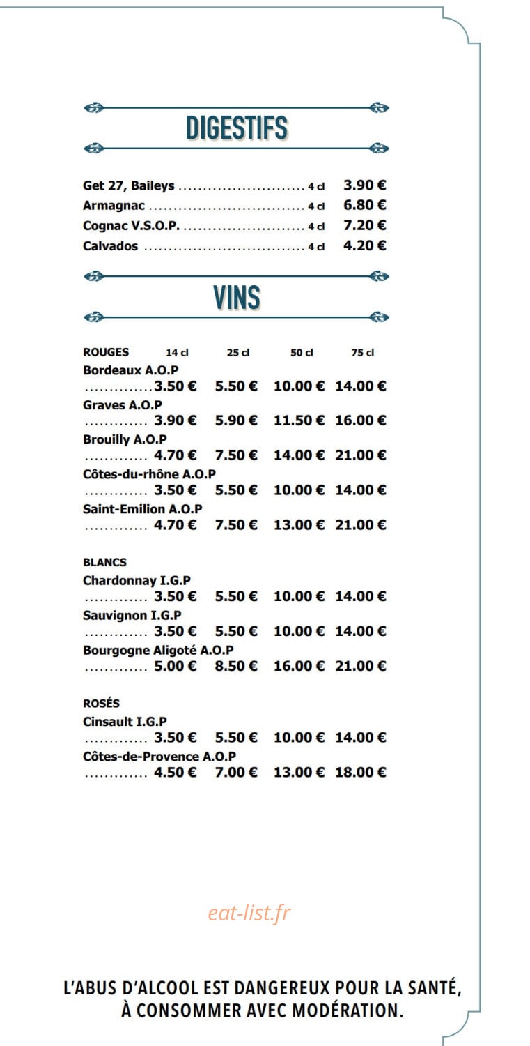 Le Diplomate — carte page 2