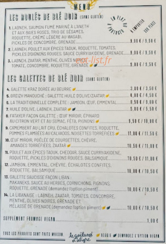 Le Goéland d'Aligre — carte page 1