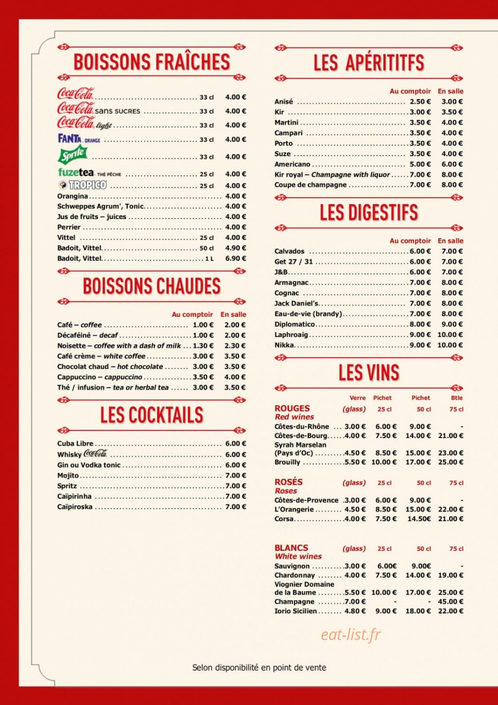 Le Maximilien — carte page 3