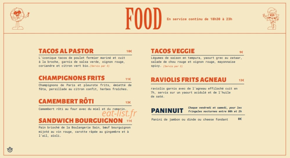Le Mazette — carte page 2