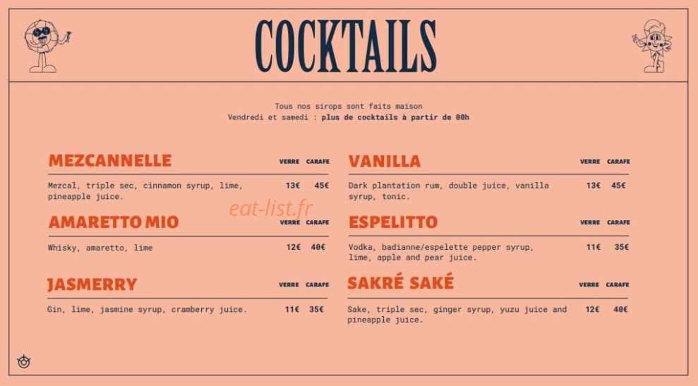 Le Mazette — carte page 5