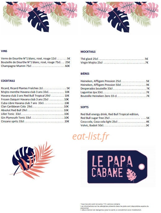 Le Papa Cabane — carte page 3