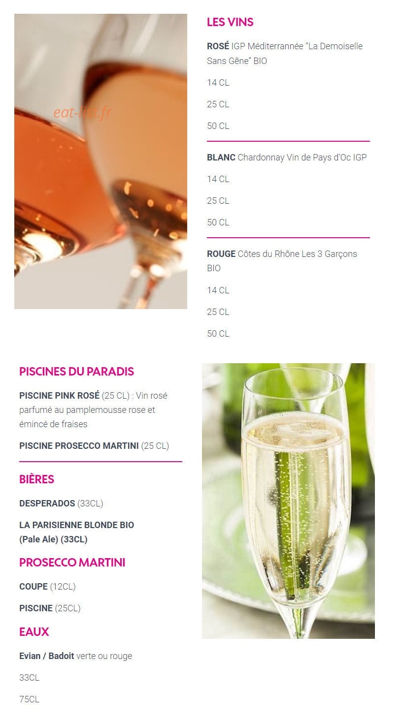 Le Paradis du Fruit — carte page 4