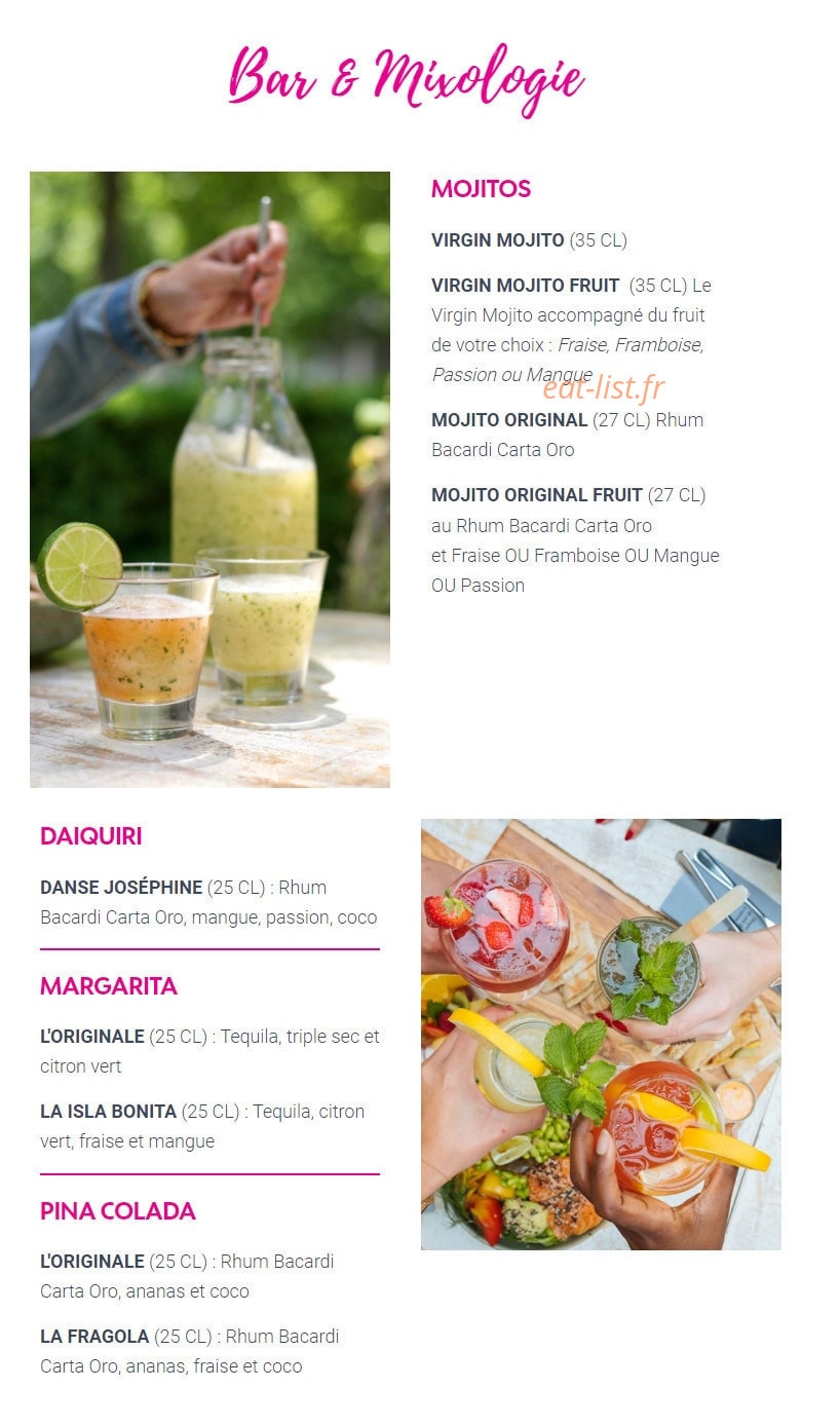 Le Paradis du Fruit — carte page 3
