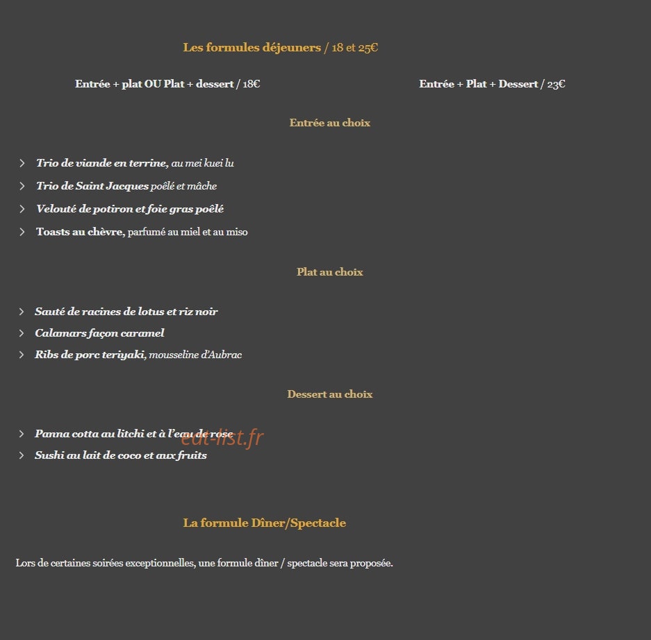 Le Petit Ailleurs — carte page 2