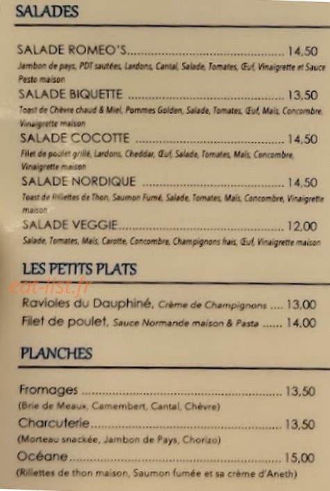 Le petit Roméo — carte page 2