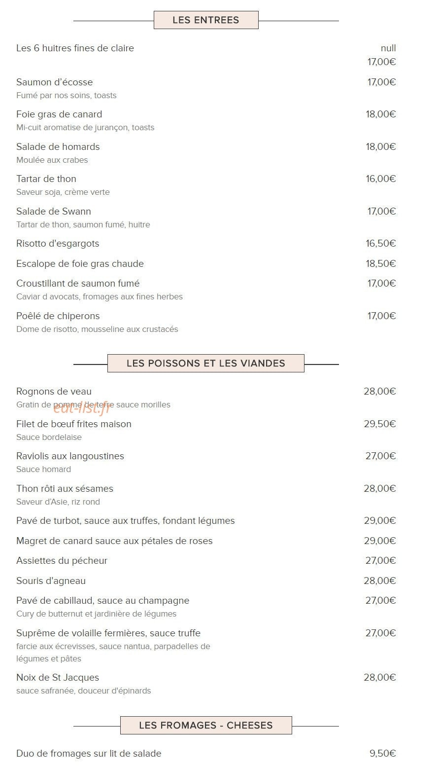 Le Swann — carte page 1
