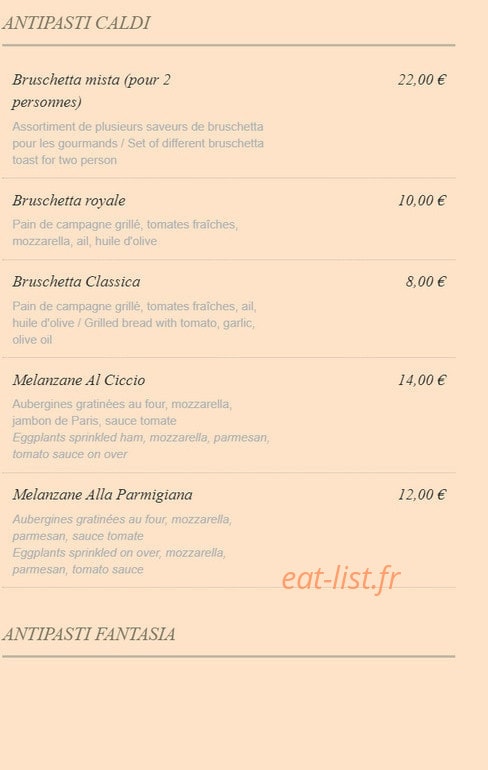 Le Venezia — carte page 2