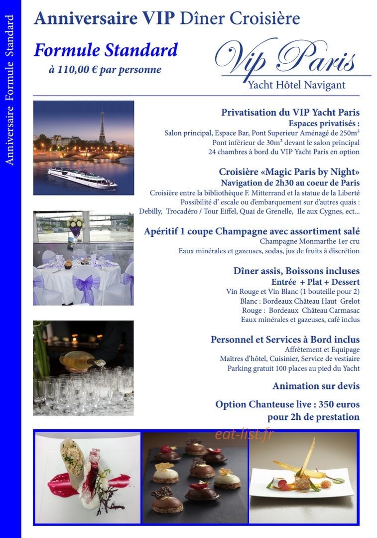Le VIP Paris Yacht — carte page 9