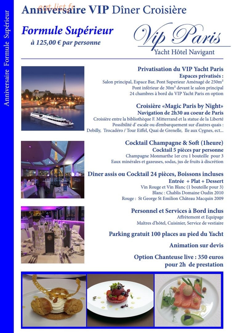 Le VIP Paris Yacht — carte page 7
