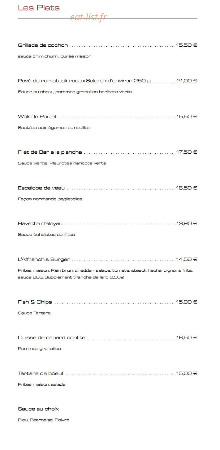 Les affranchis — carte page 2