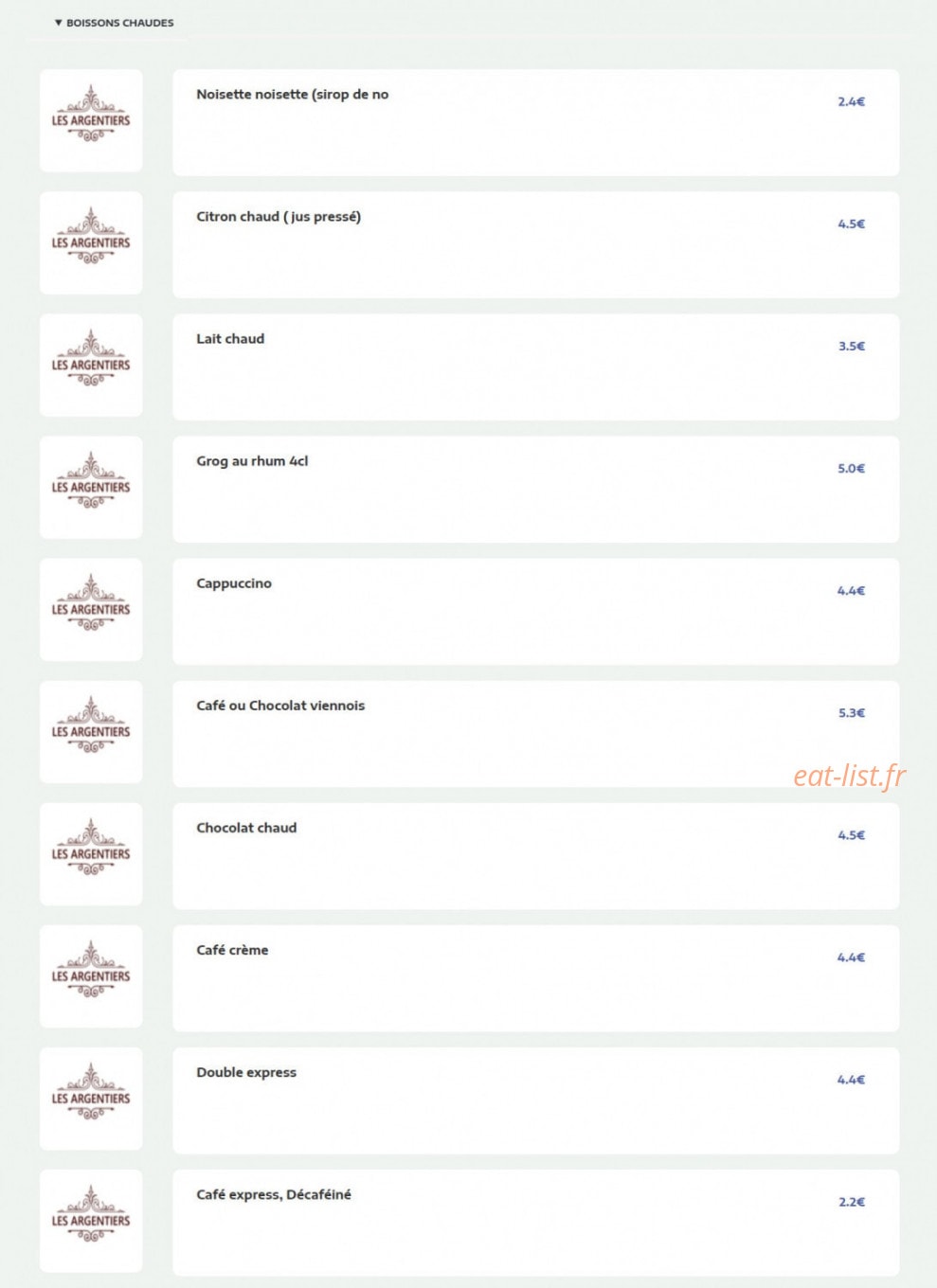 Les Argentiers — carte page 9