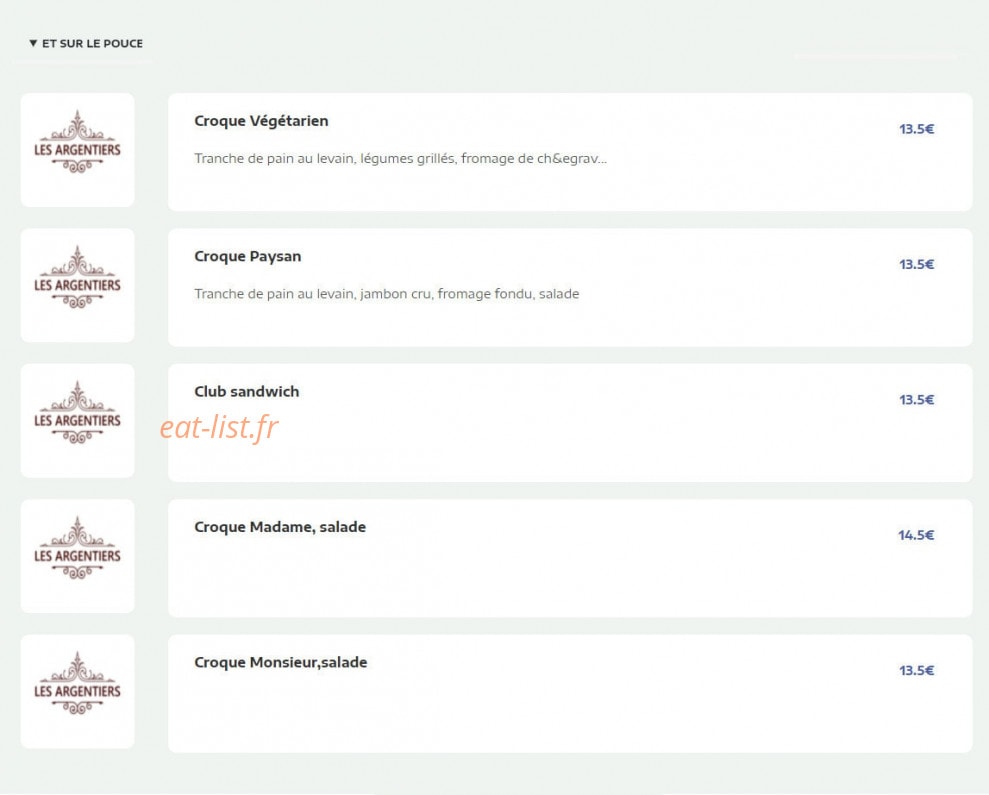 Les Argentiers — carte page 7