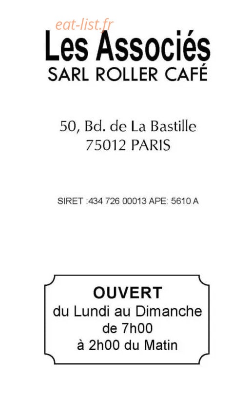 Les Associés — carte page 1