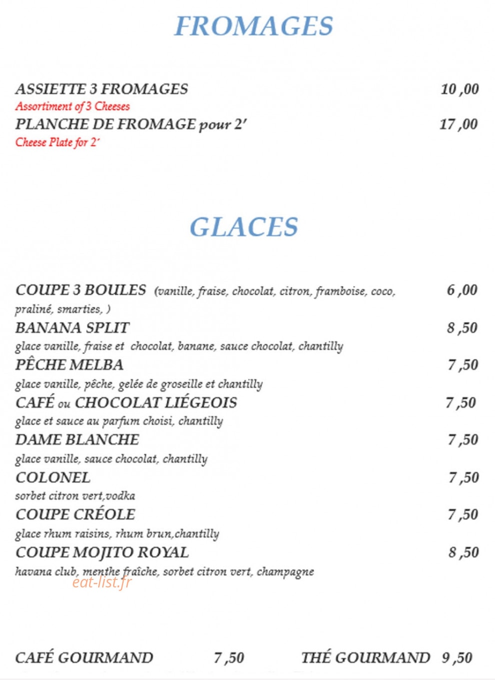 Les Cascades — carte page 5