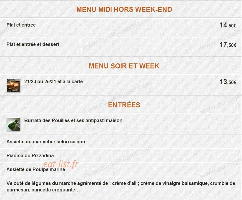 Les Rendez- Vous Italiens — carte page 1