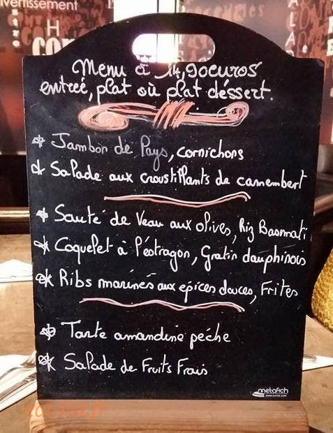 Les Spectacles — carte page 1