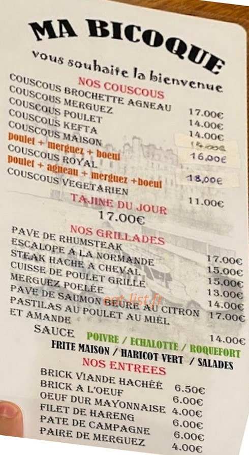 Ma bicoque — carte page 1