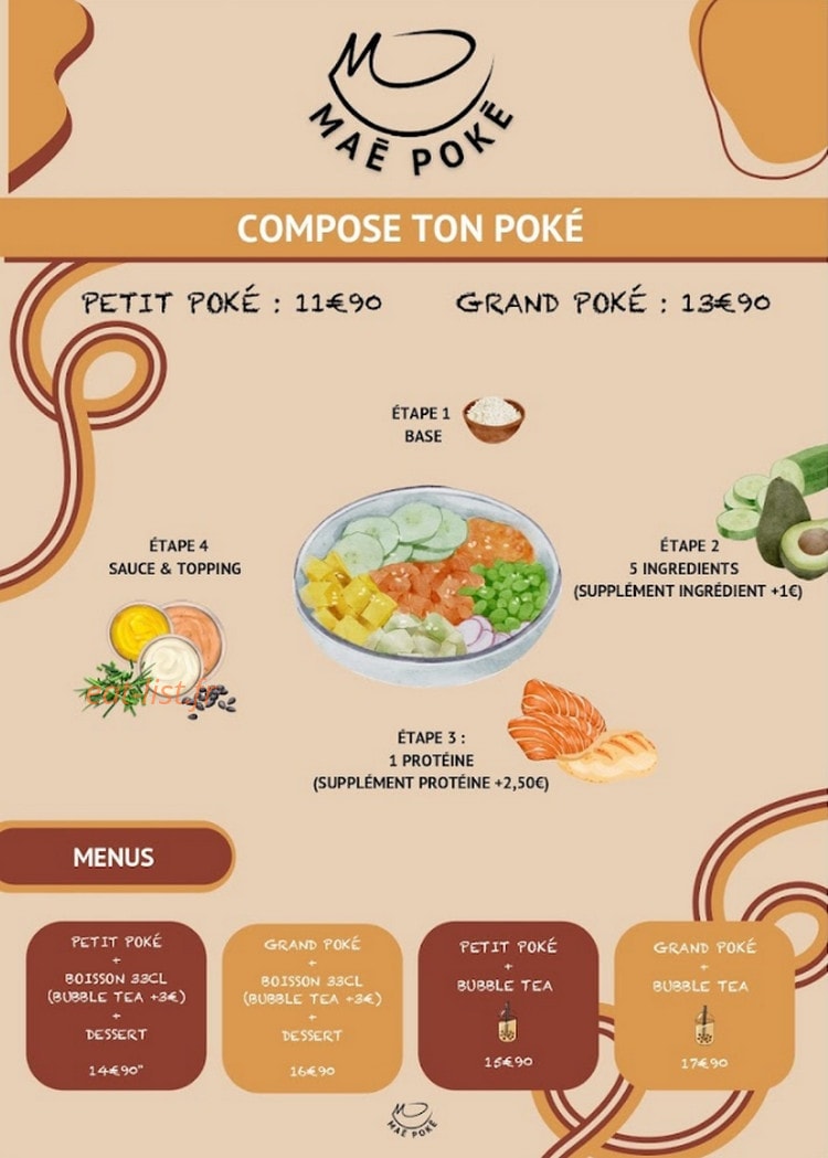 Maé Poké — carte page 1