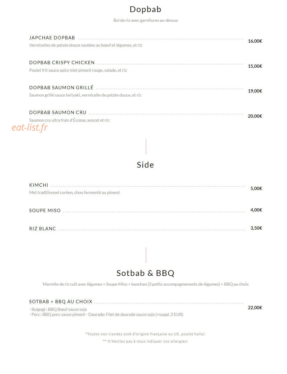 Mamalee — carte page 2