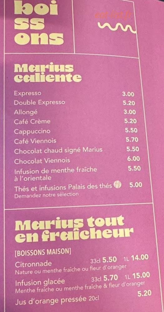 Marius — carte page 1