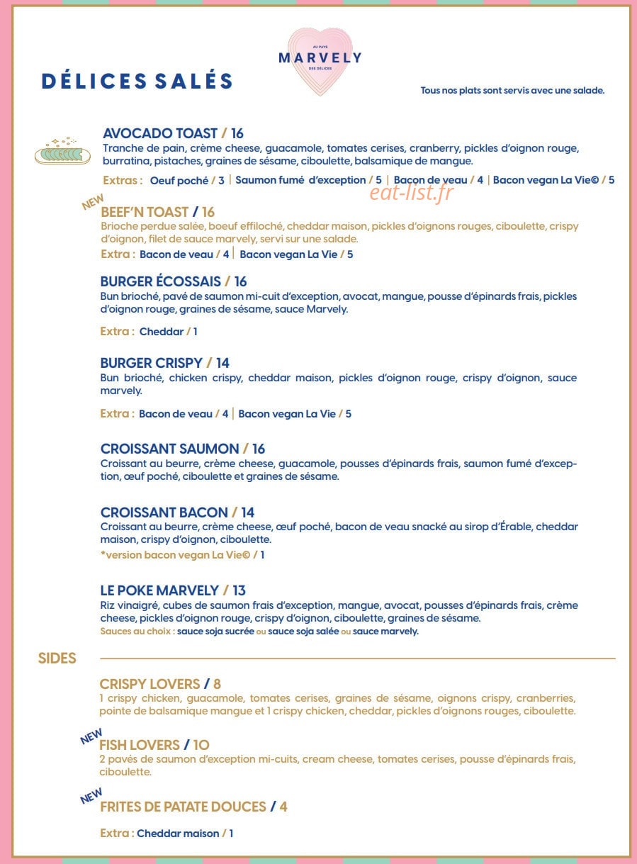 Marvely — carte page 1