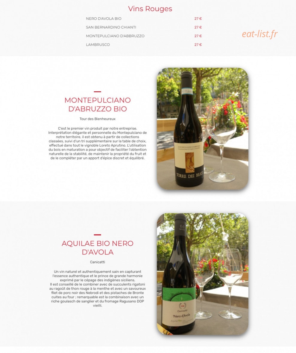 Morello Pizza — carte page 3