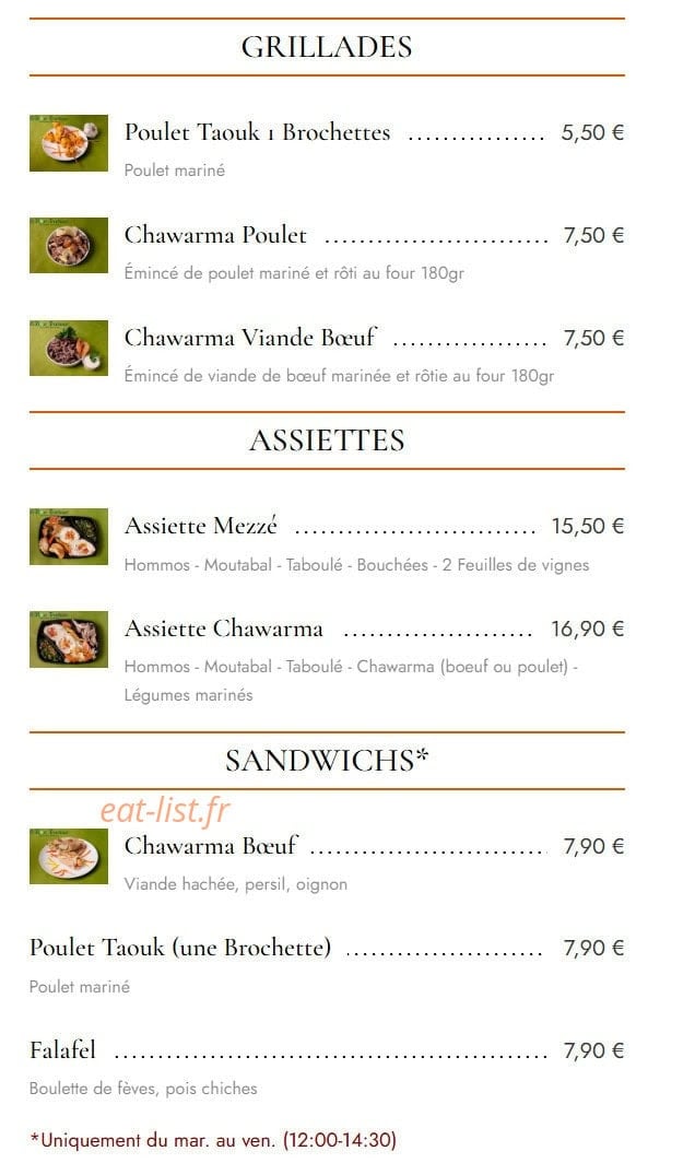 O'Bon Traiteur — carte page 4