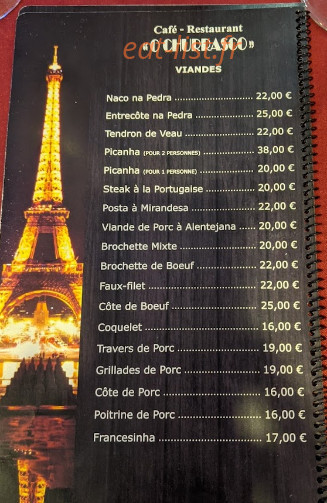 O Churrasco — carte page 1