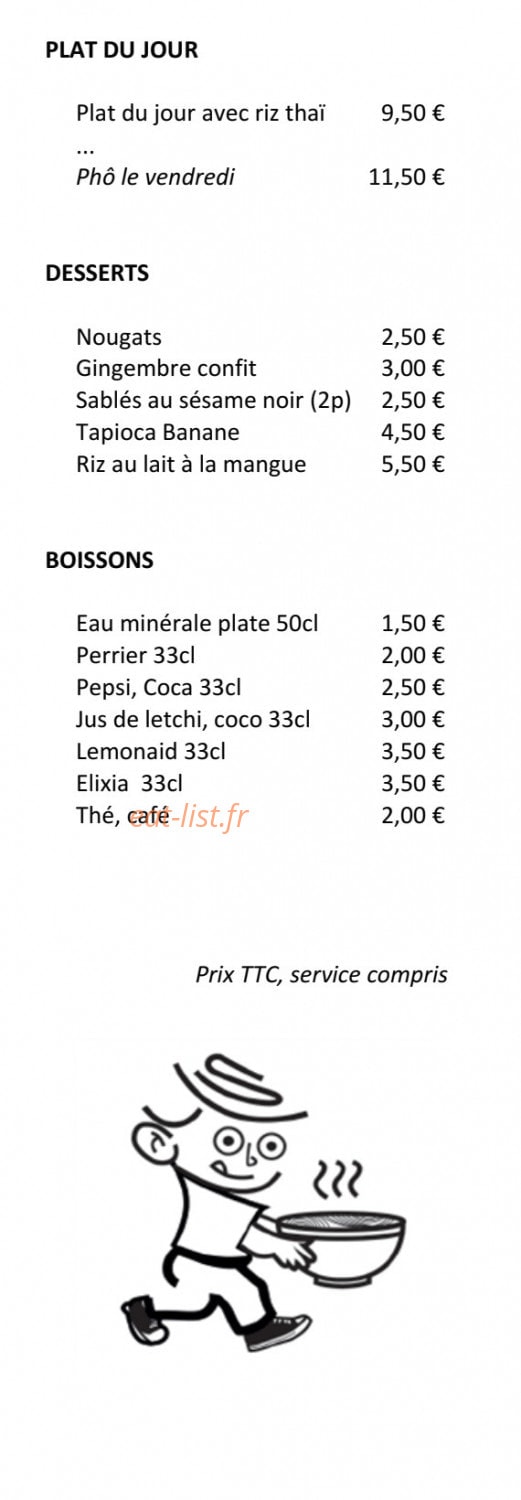 O Saveur — carte page 2