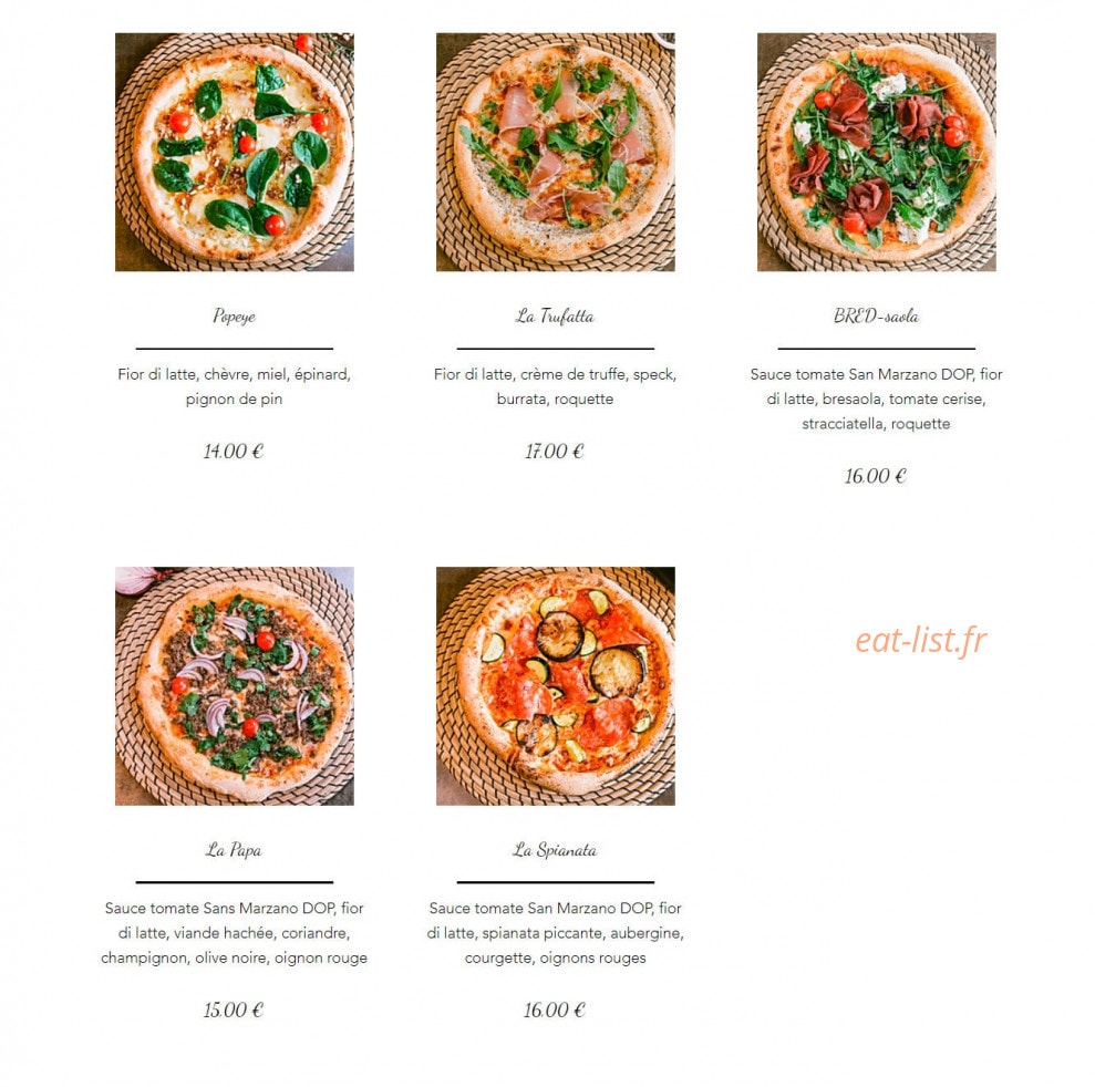 Olio e Farina — carte page 2