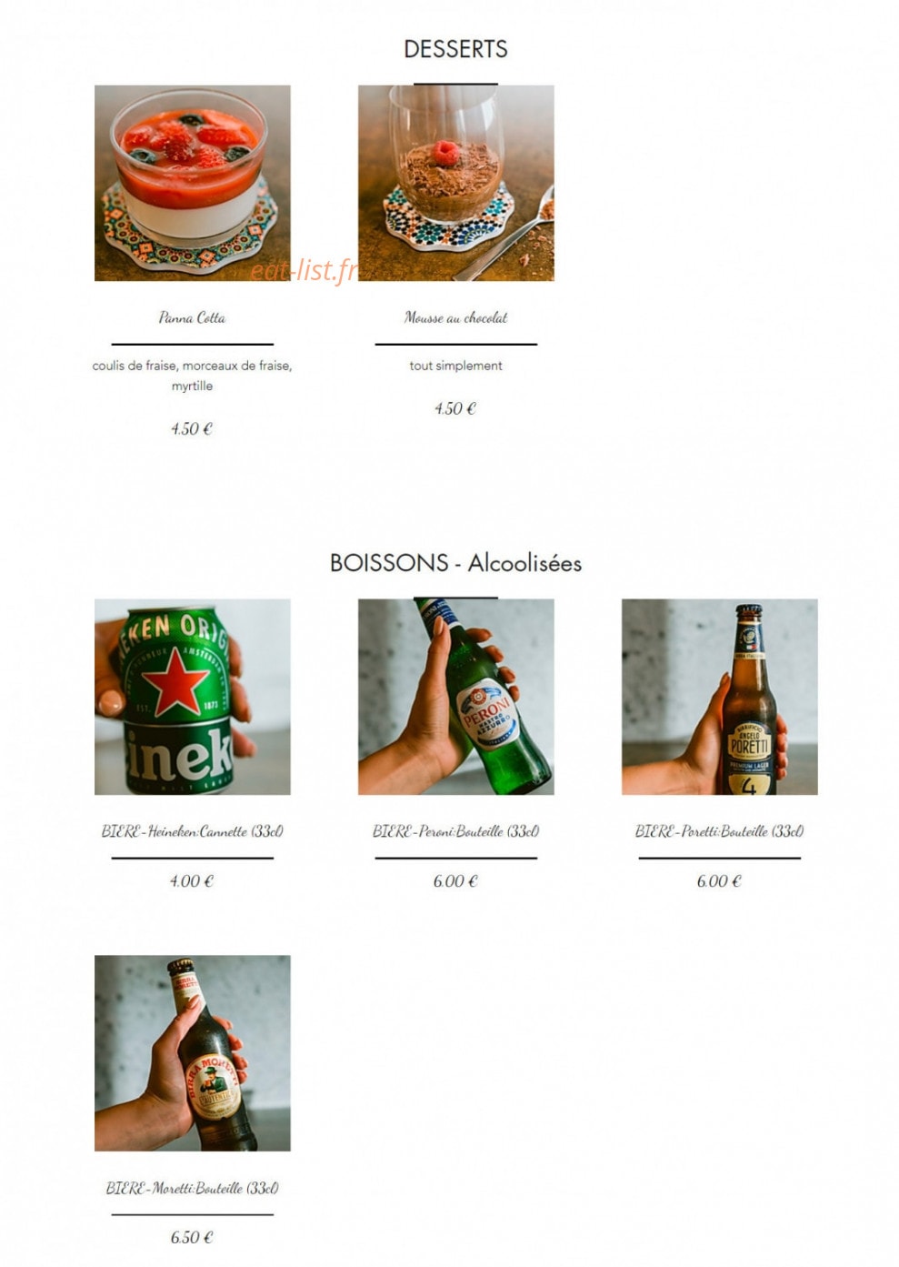 Olio e Farina — carte page 4