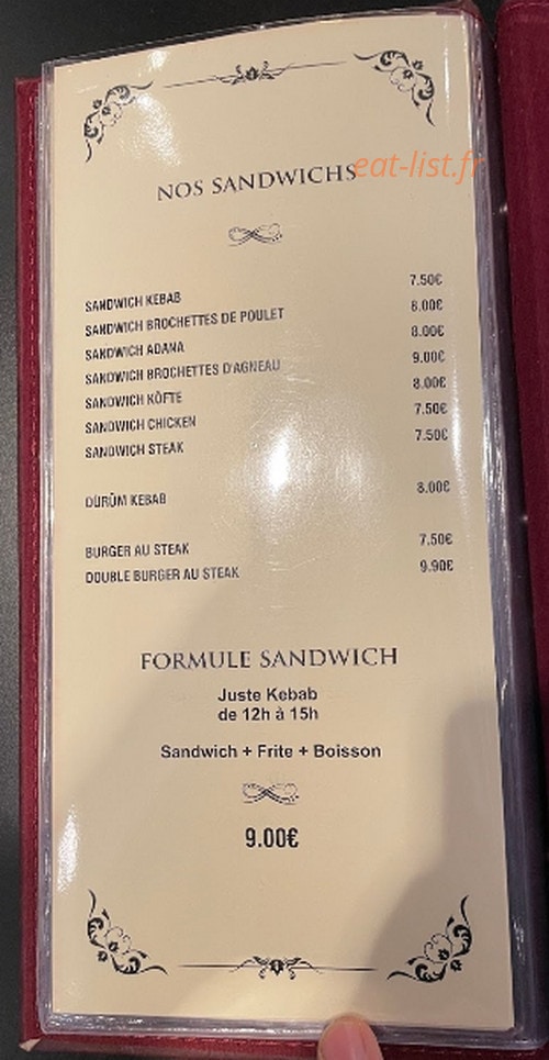 Palace Grill — carte page 2