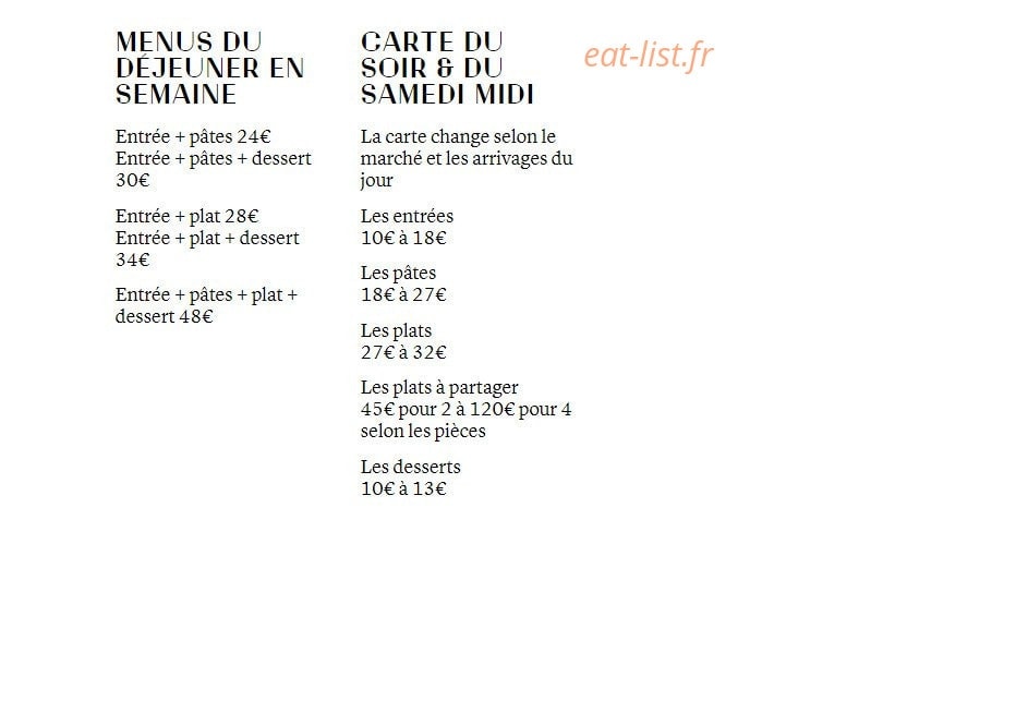 Passerini — carte page 1