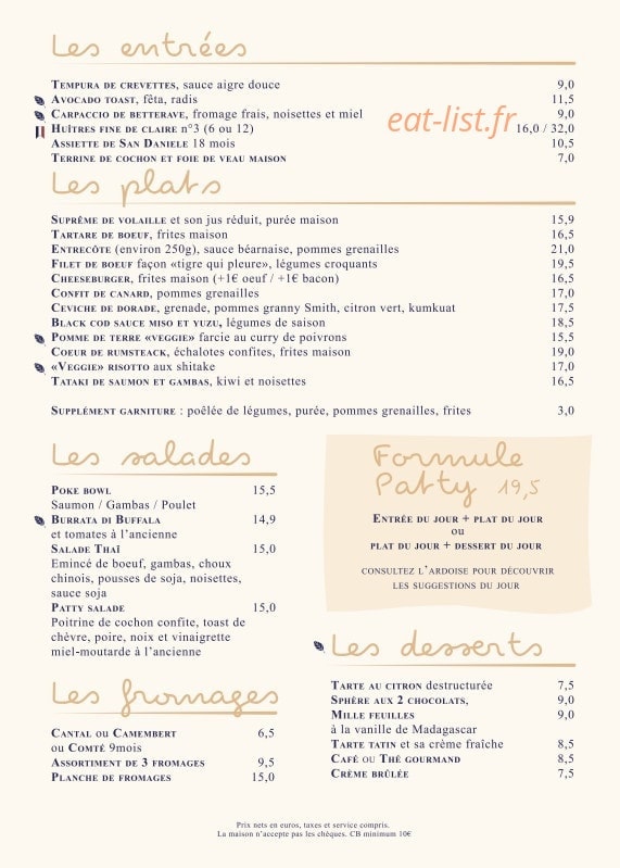 Patty — carte page 2