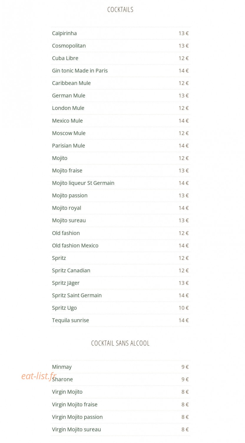 Pavillon Gravelle — carte page 3