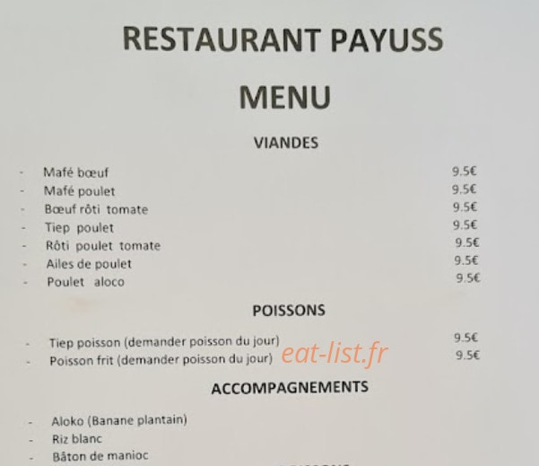 Payuss — carte page 1