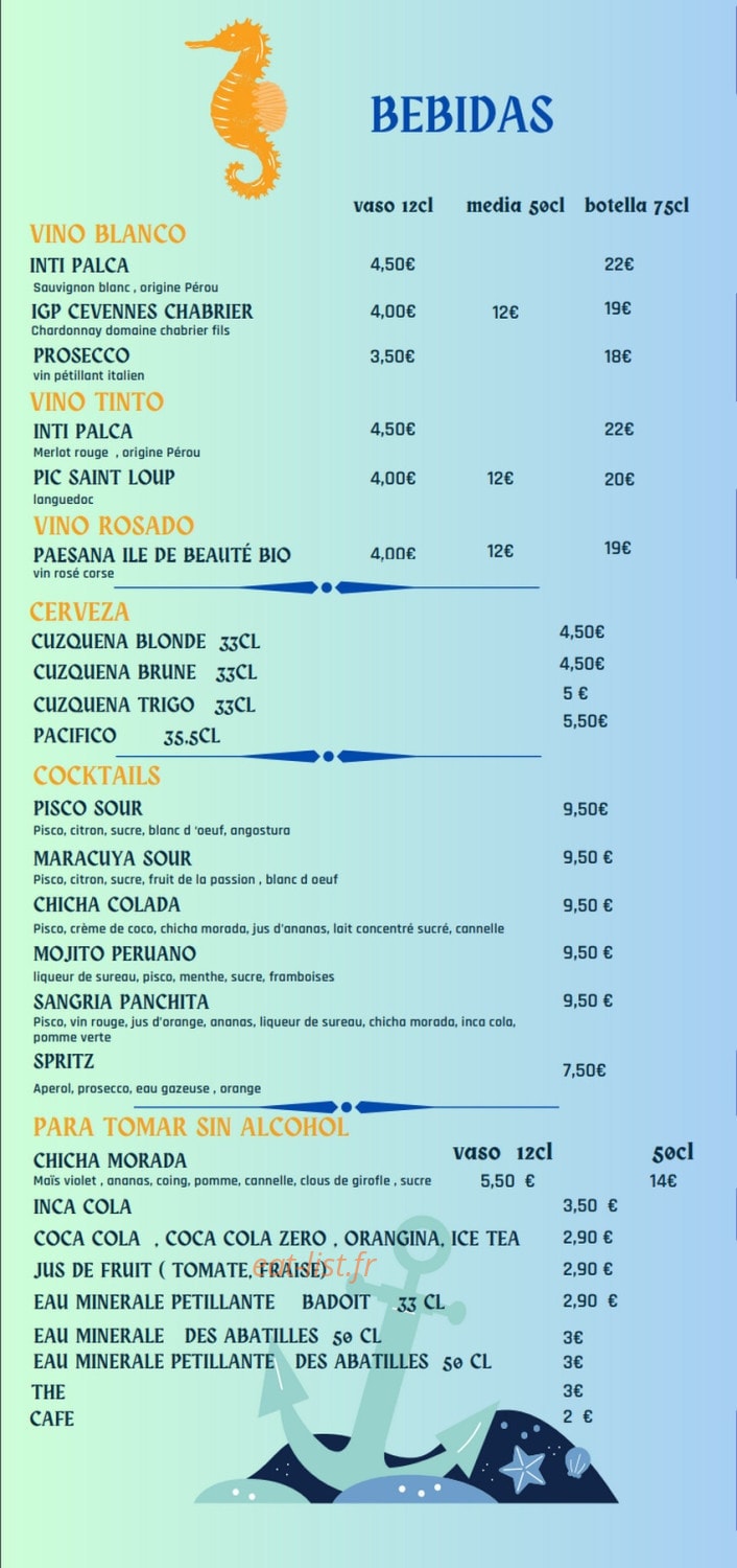 Petit Pacifico — carte page 2