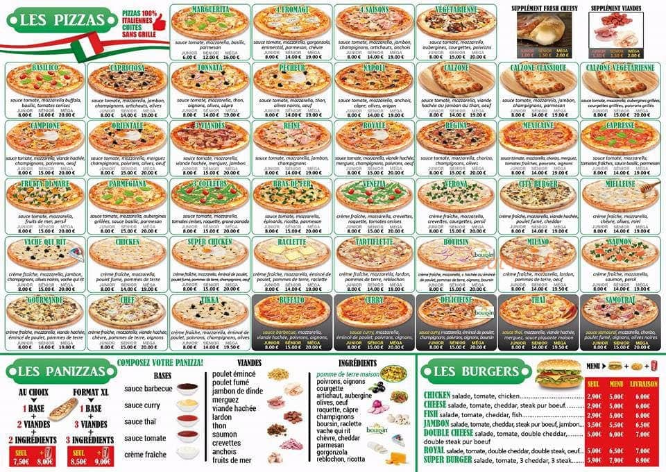 Pizza Al Basilico — carte page 2